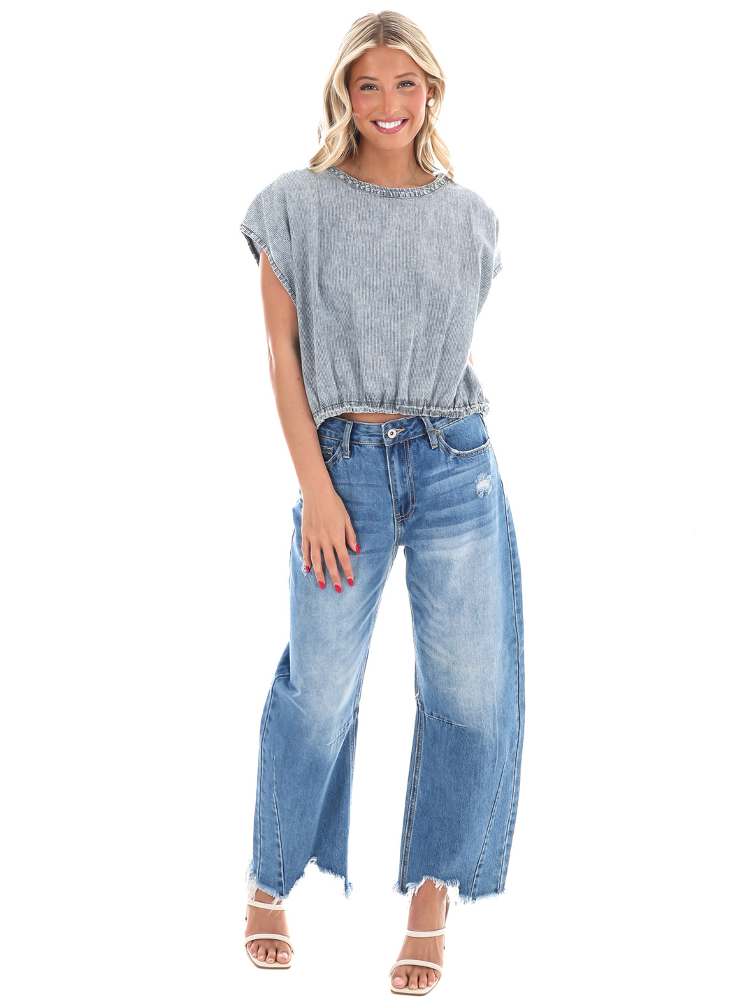 Time After Time Pinstripe Top