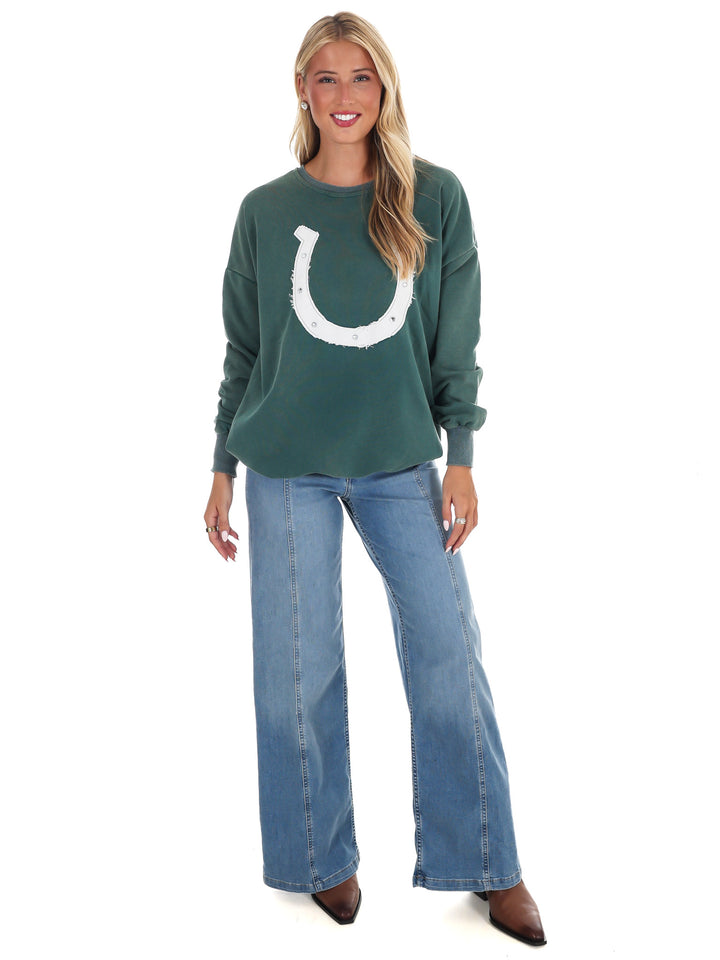 Saddle Up Horseshoe Pullover