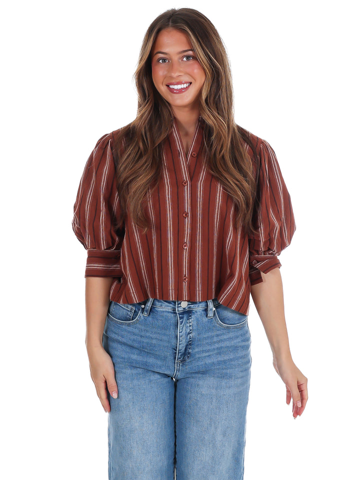 Cedar Hollow Stripe Top