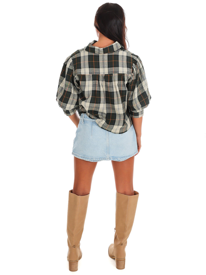 Cider Lane Plaid Top