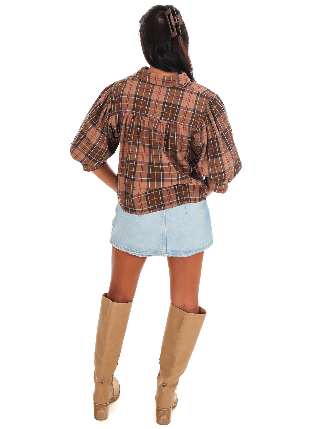 Cider Lane Plaid Top