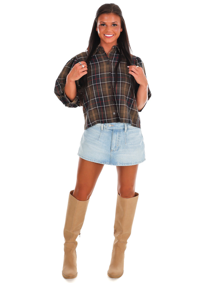 Cider Lane Plaid Top