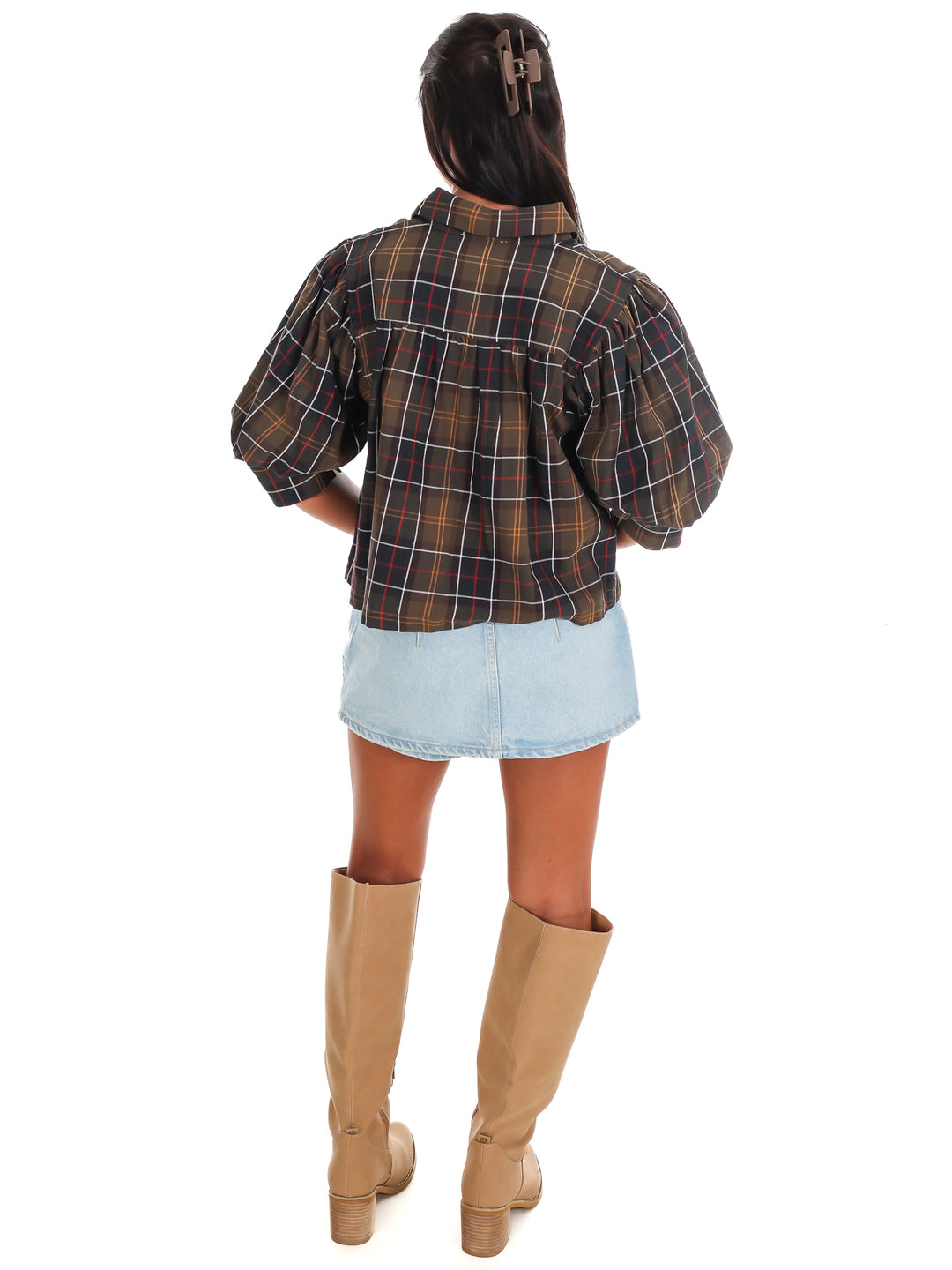 Cider Lane Plaid Top