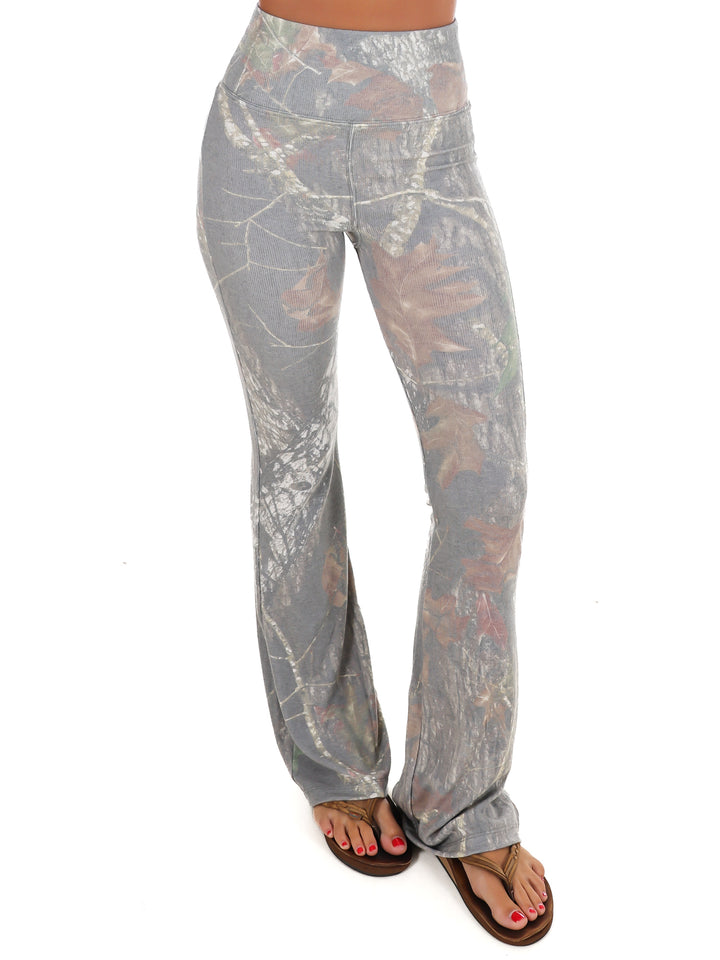 Tribe Kelley Ribbed Flare Leggings - Break Up