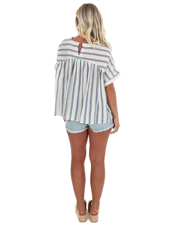 Straightforward Stripe Top