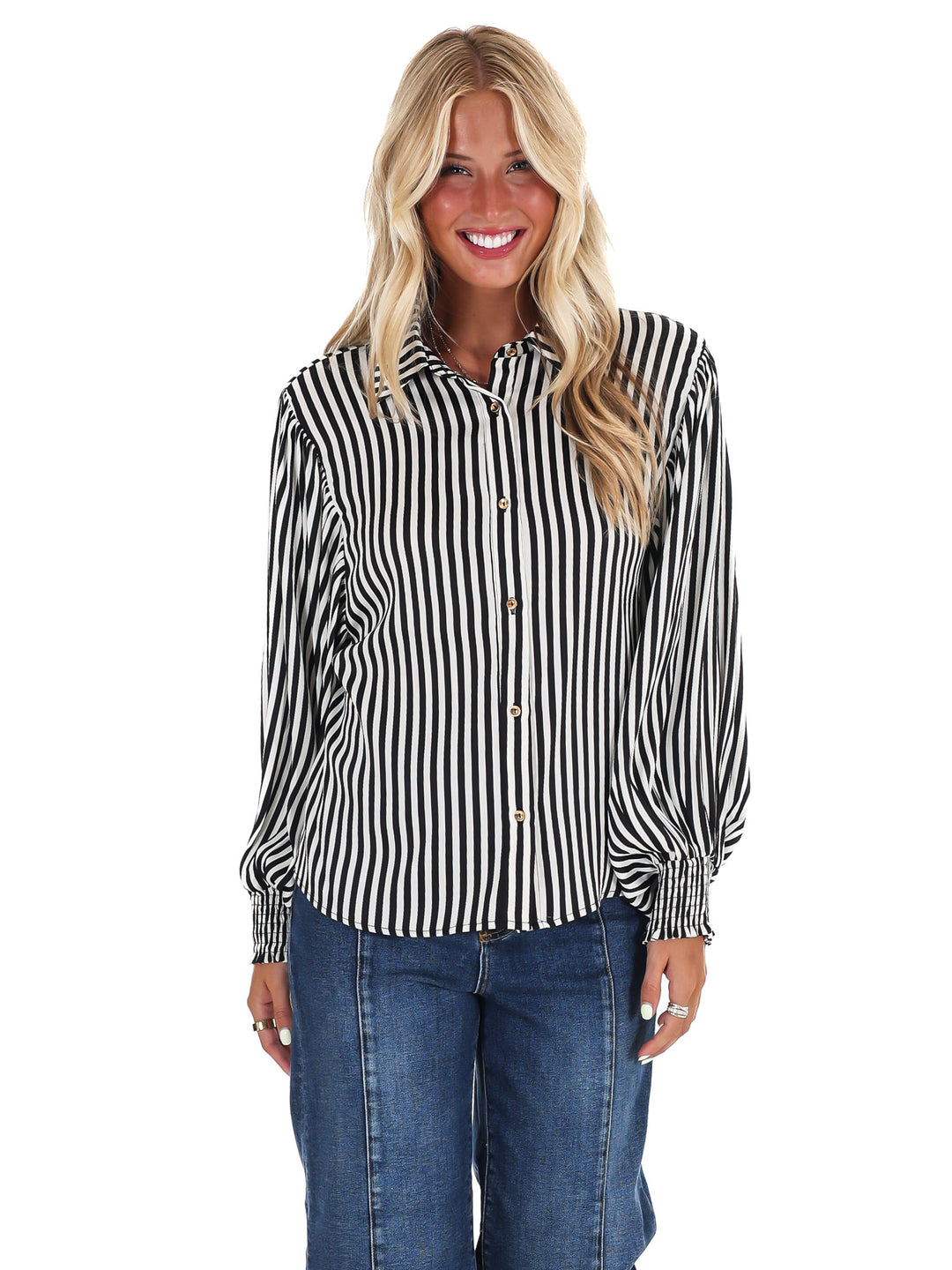 Airy Lines Stripe Top