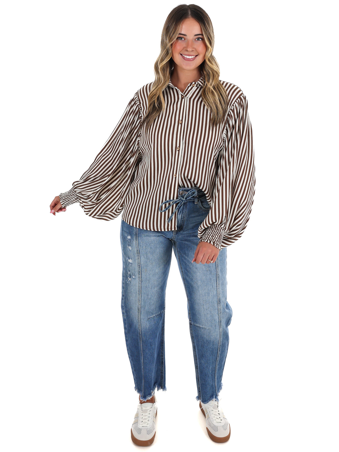 Airy Lines Stripe Top