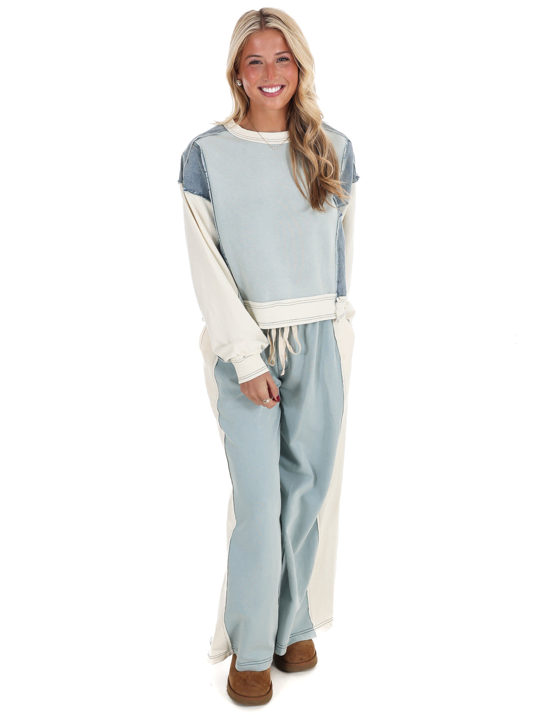 Just Getting Started Colorblock Pants