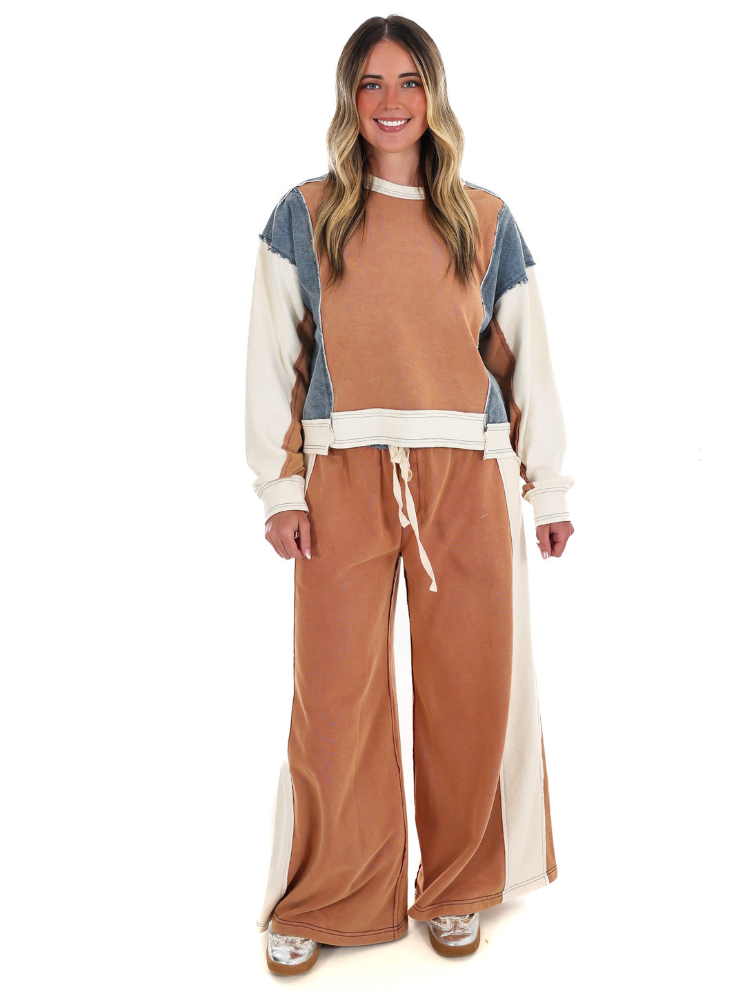 Just Getting Started Colorblock Pullover