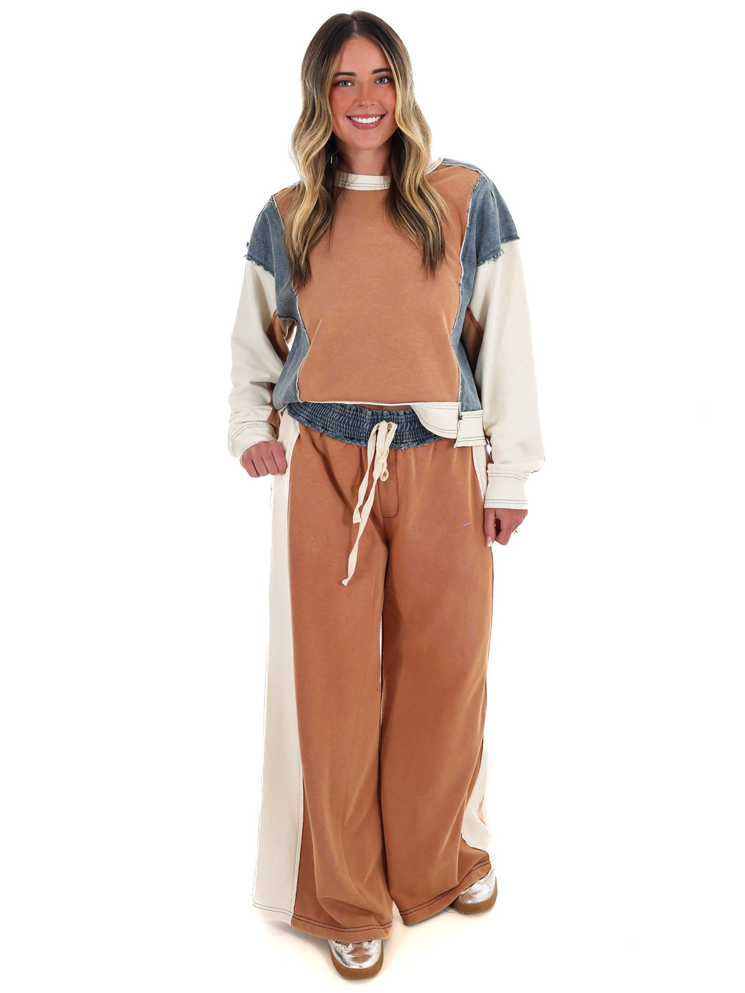 Just Getting Started Colorblock Pants