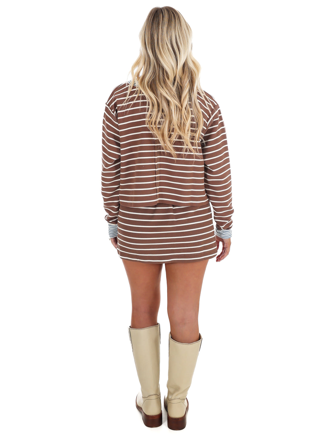 Cut to the Chase Stripe Two Piece Set