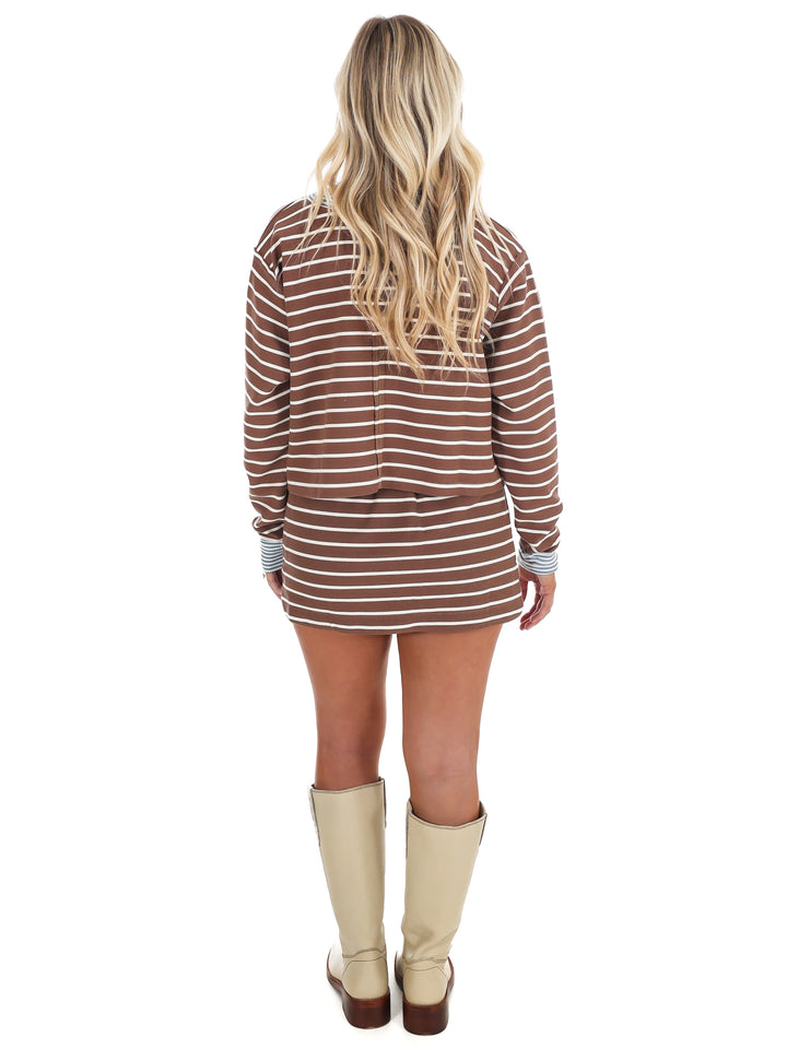 Cut to the Chase Stripe Two Piece Set