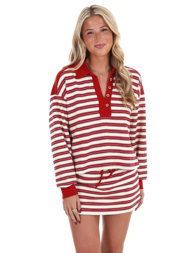 Striped with Love Two Piece Set