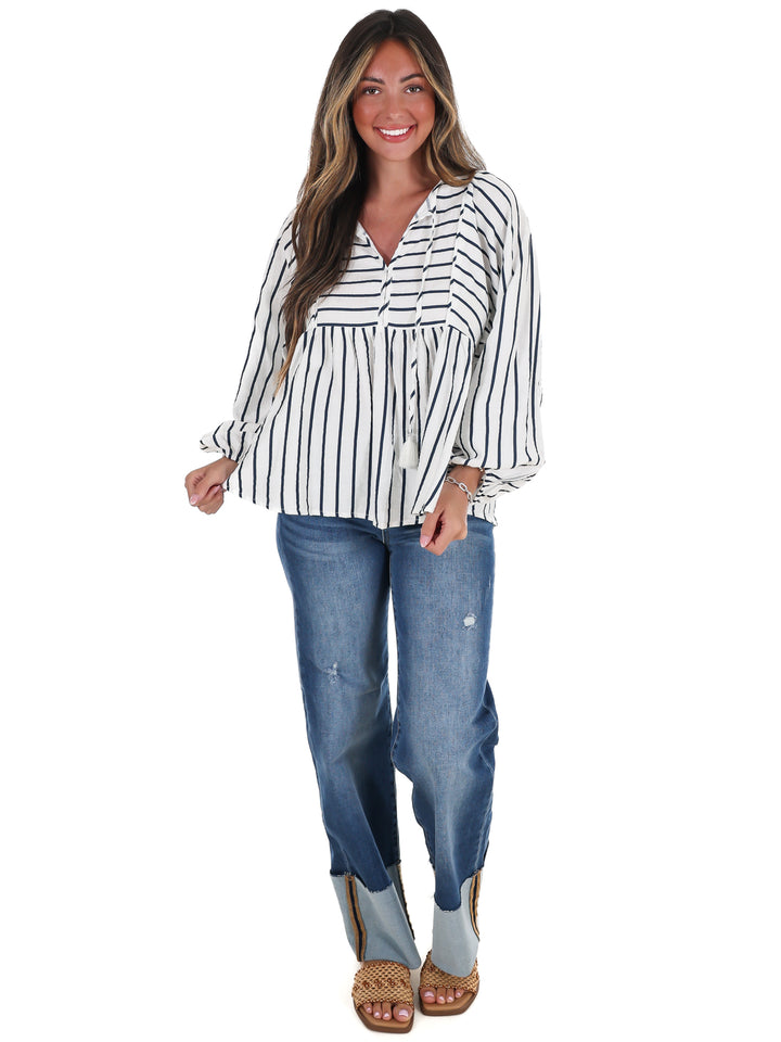 Classic Charm Stripe Top