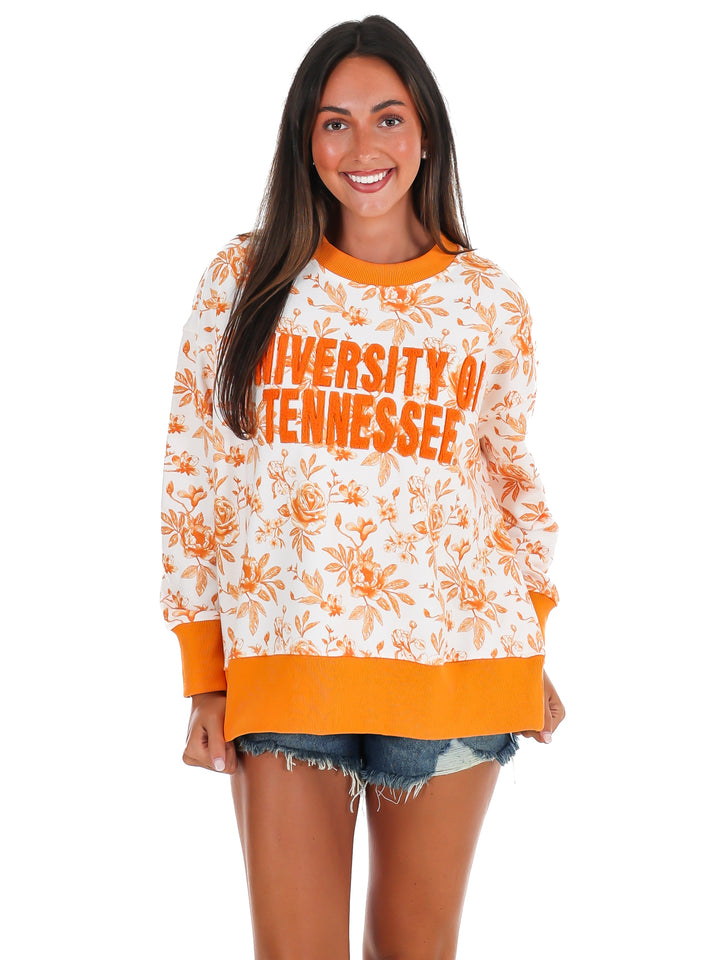 Tennessee Floral Toile Sweatshirt