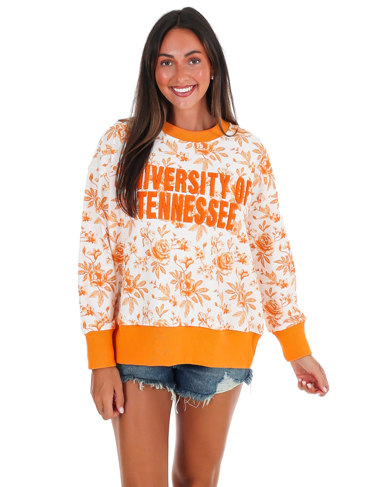 Tennessee Floral Toile Sweatshirt