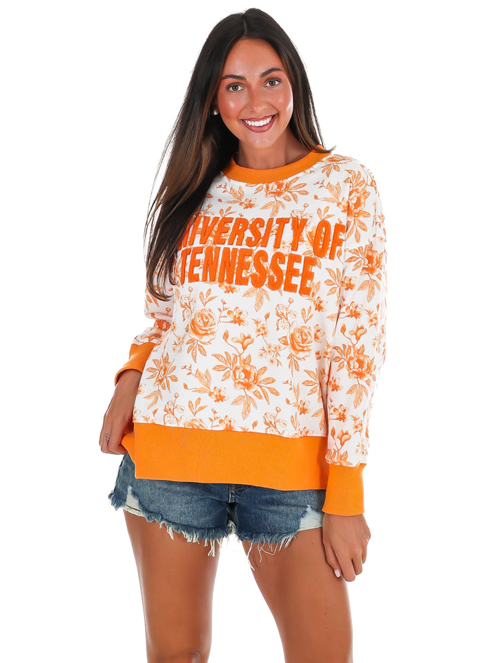 Tennessee Floral Toile Sweatshirt