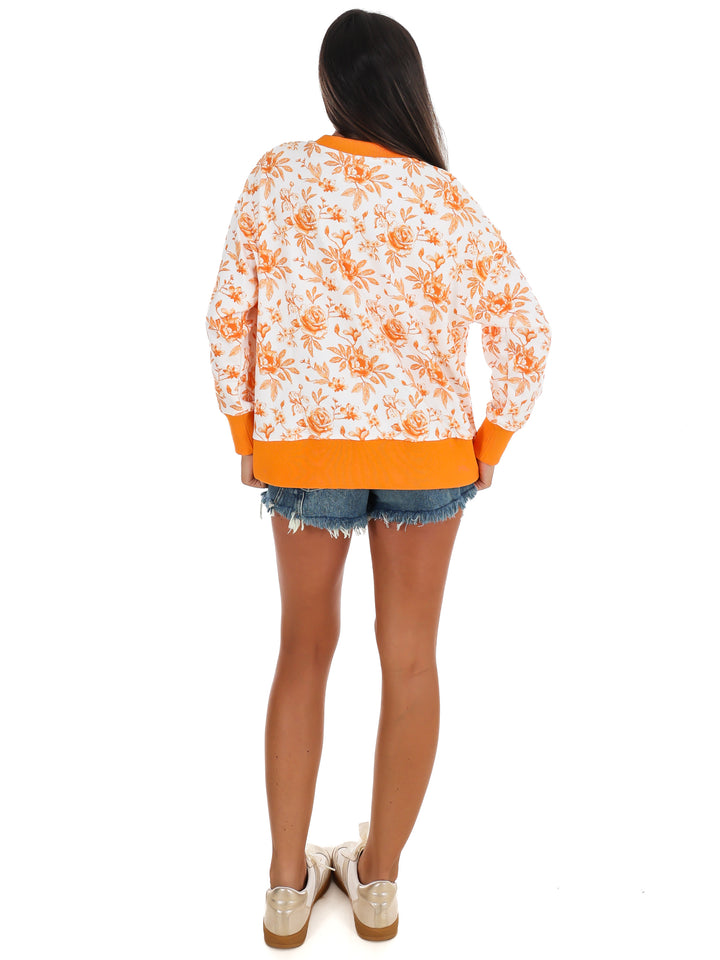 Tennessee Floral Toile Sweatshirt
