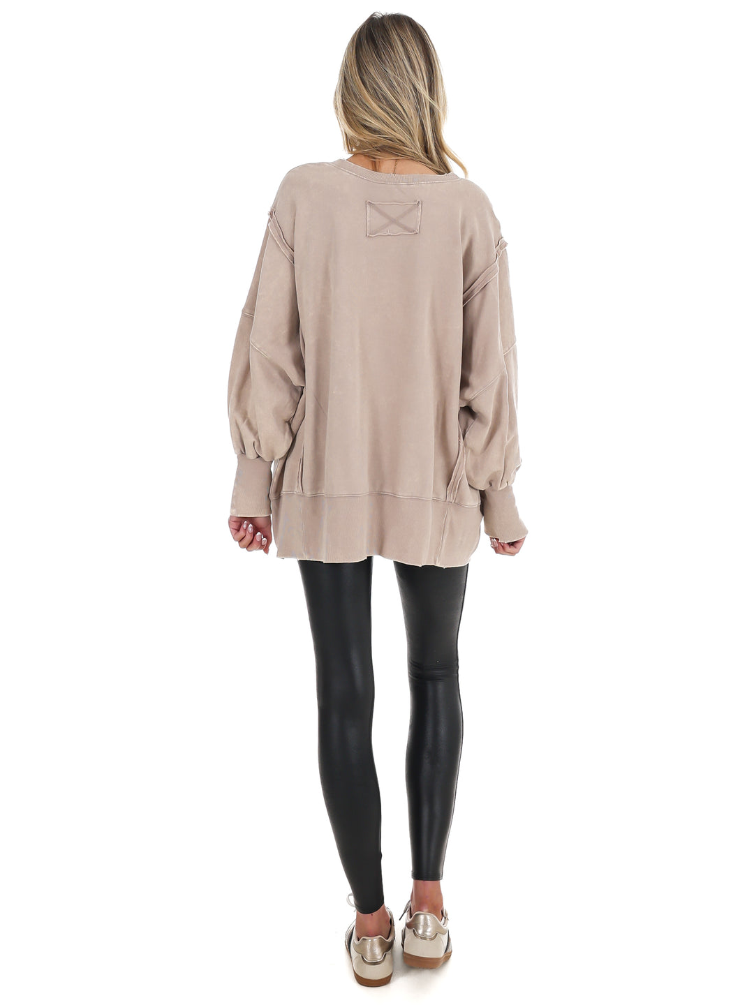 Lovely Life Acid Wash Sweatshirt