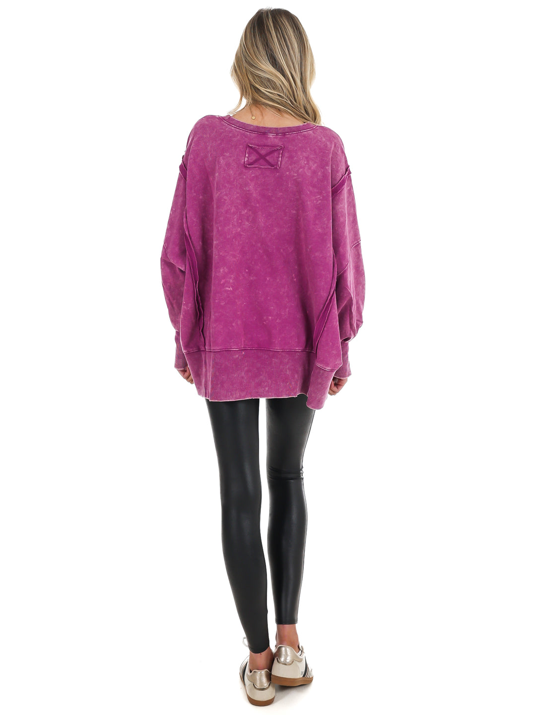 Lovely Life Acid Wash Sweatshirt