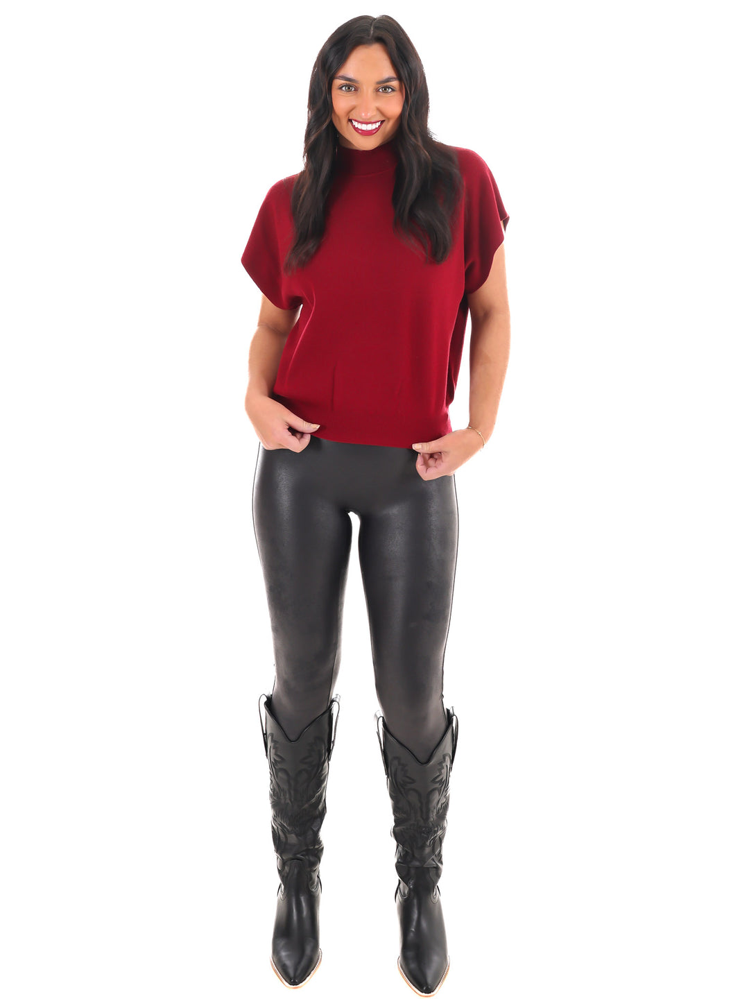Simple Chic Mock Neck Sweater