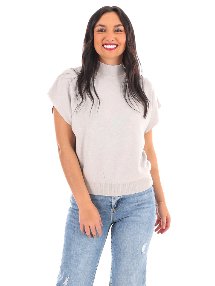 Simple Chic Mock Neck Sweater