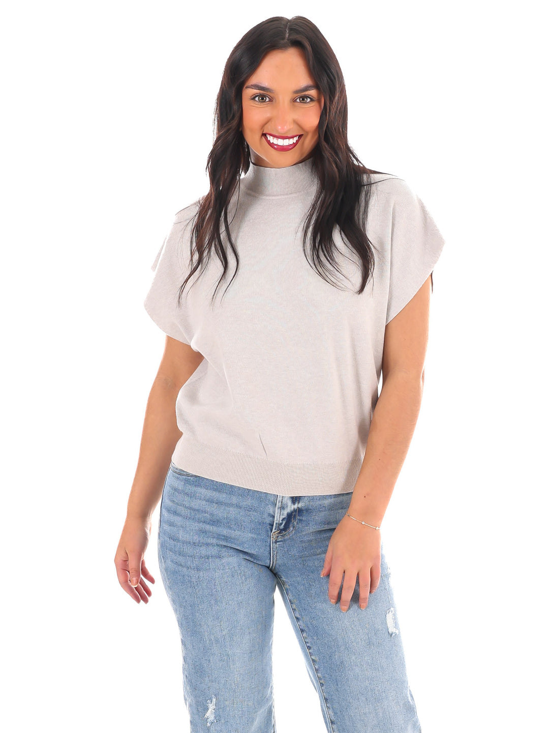 Simple Chic Mock Neck Sweater