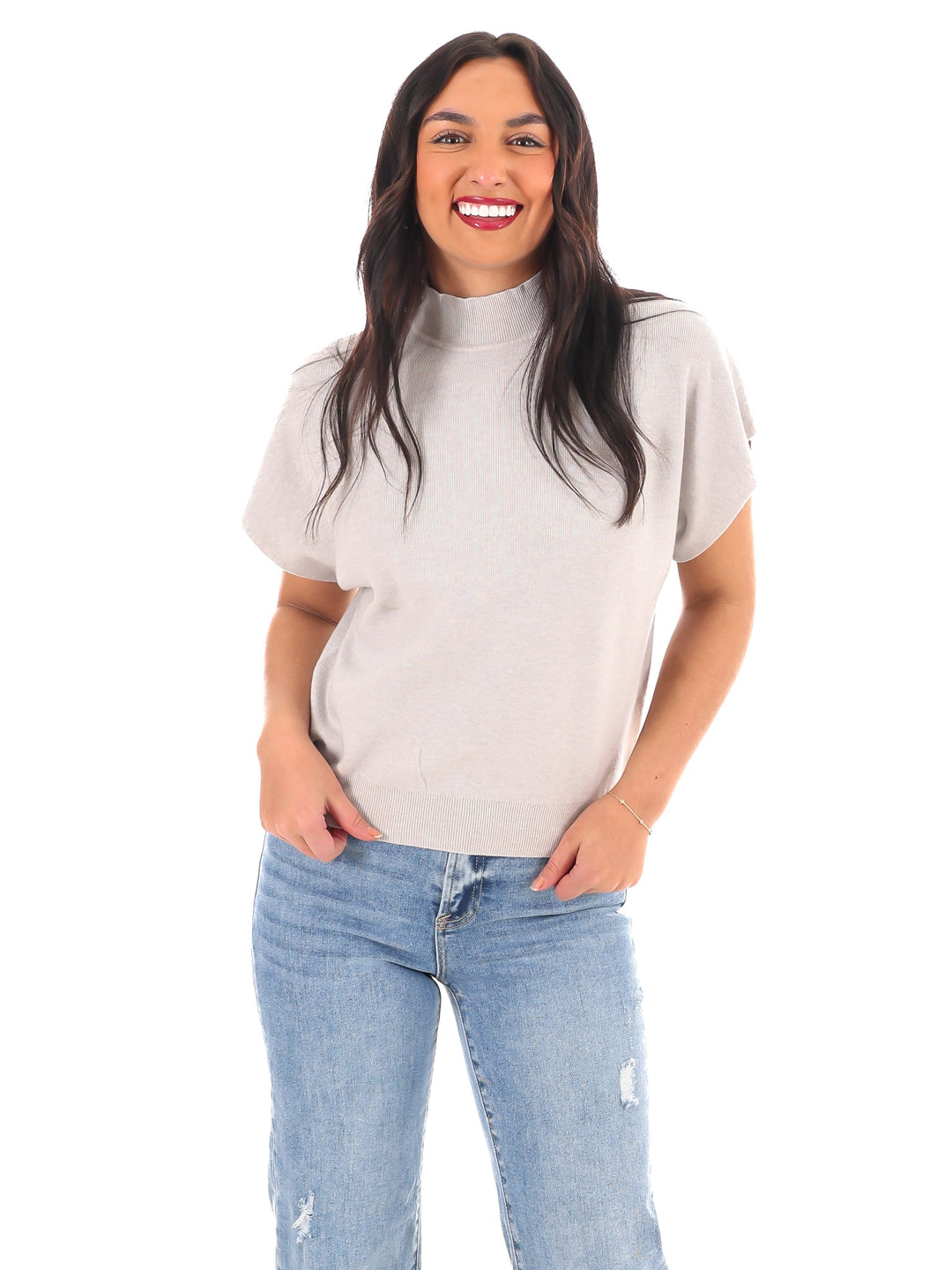 Simple Chic Mock Neck Sweater