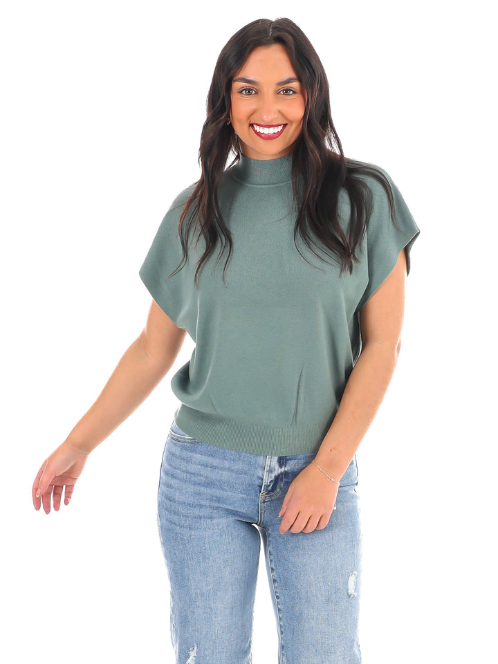 Simple Chic Mock Neck Sweater