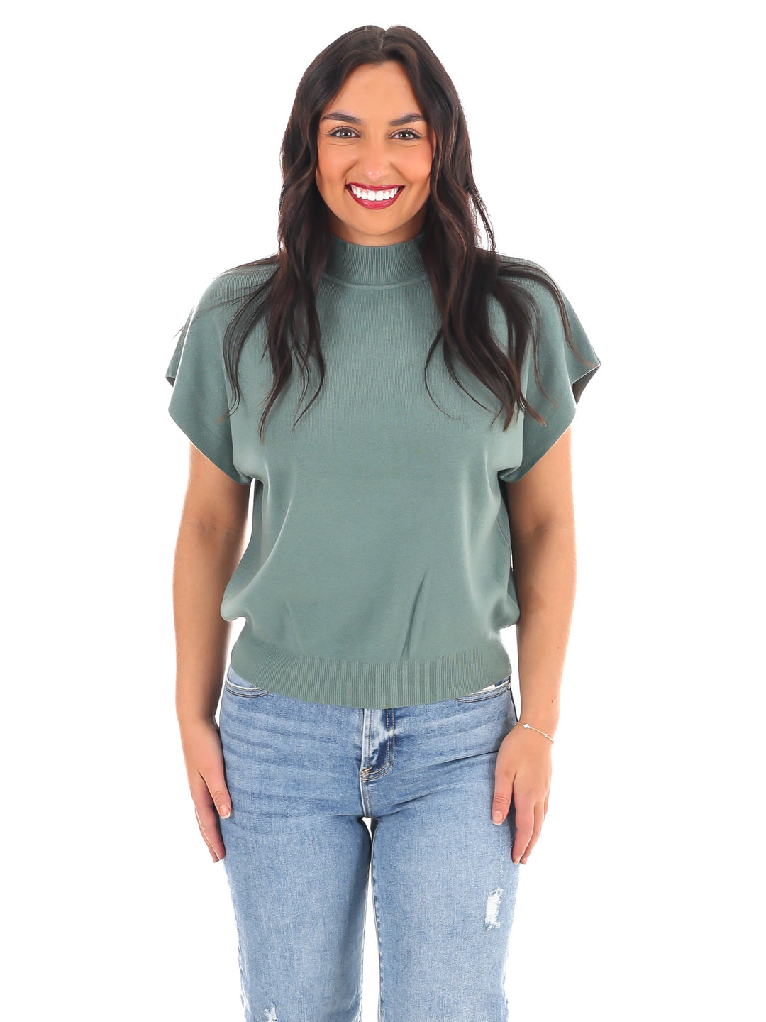 Simple Chic Mock Neck Sweater