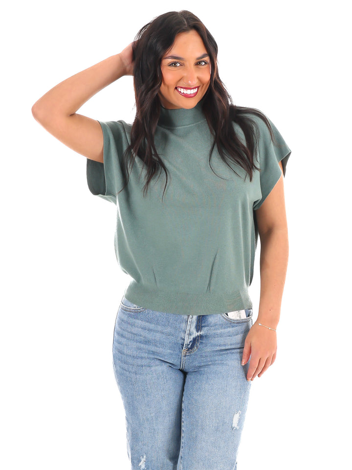 Simple Chic Mock Neck Sweater