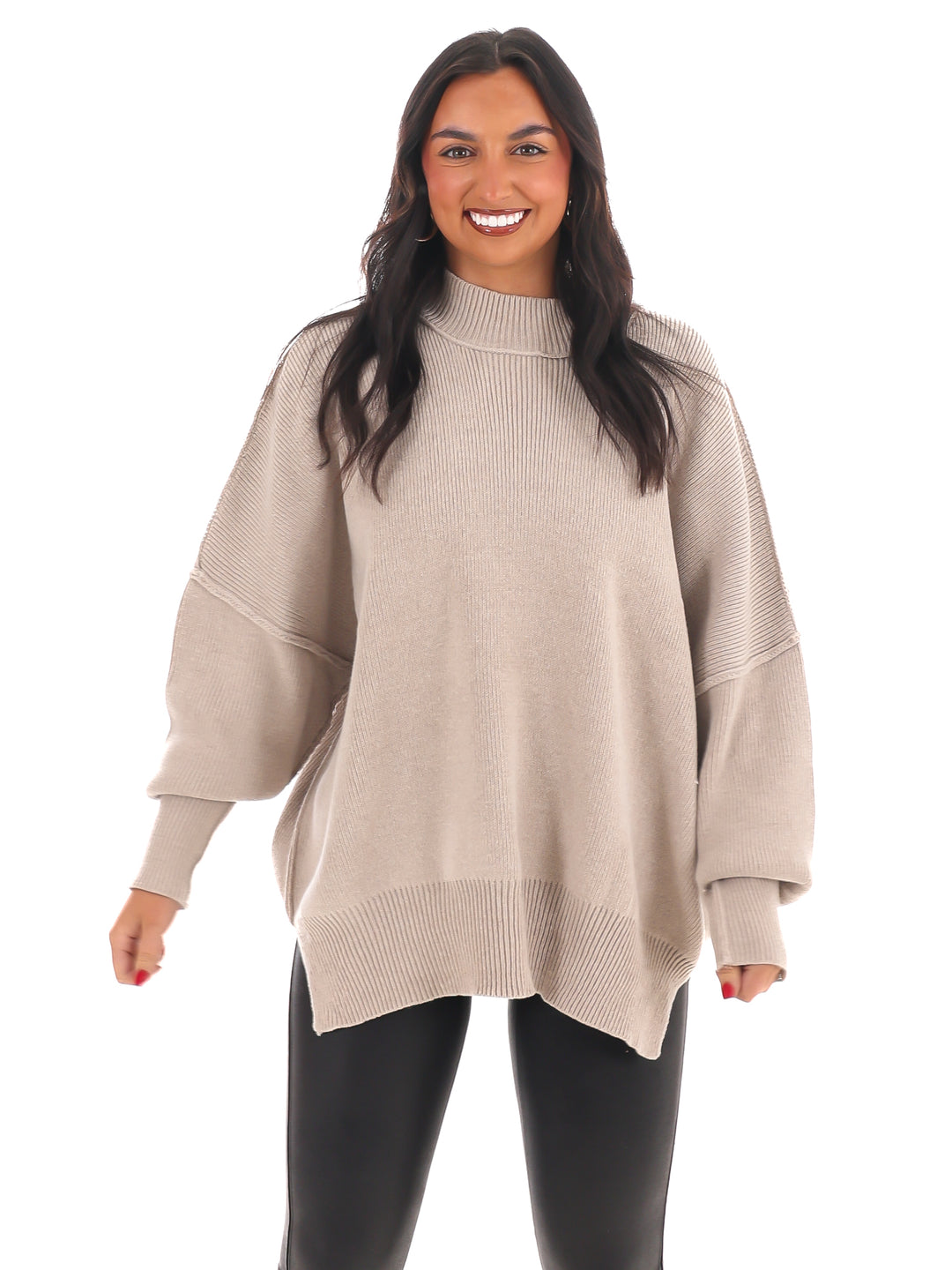 Easy Oversized Ribbed Sweater