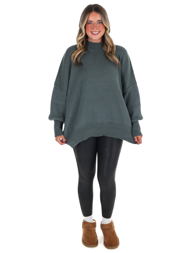 Easy Oversized Ribbed Sweater Doorbuster
