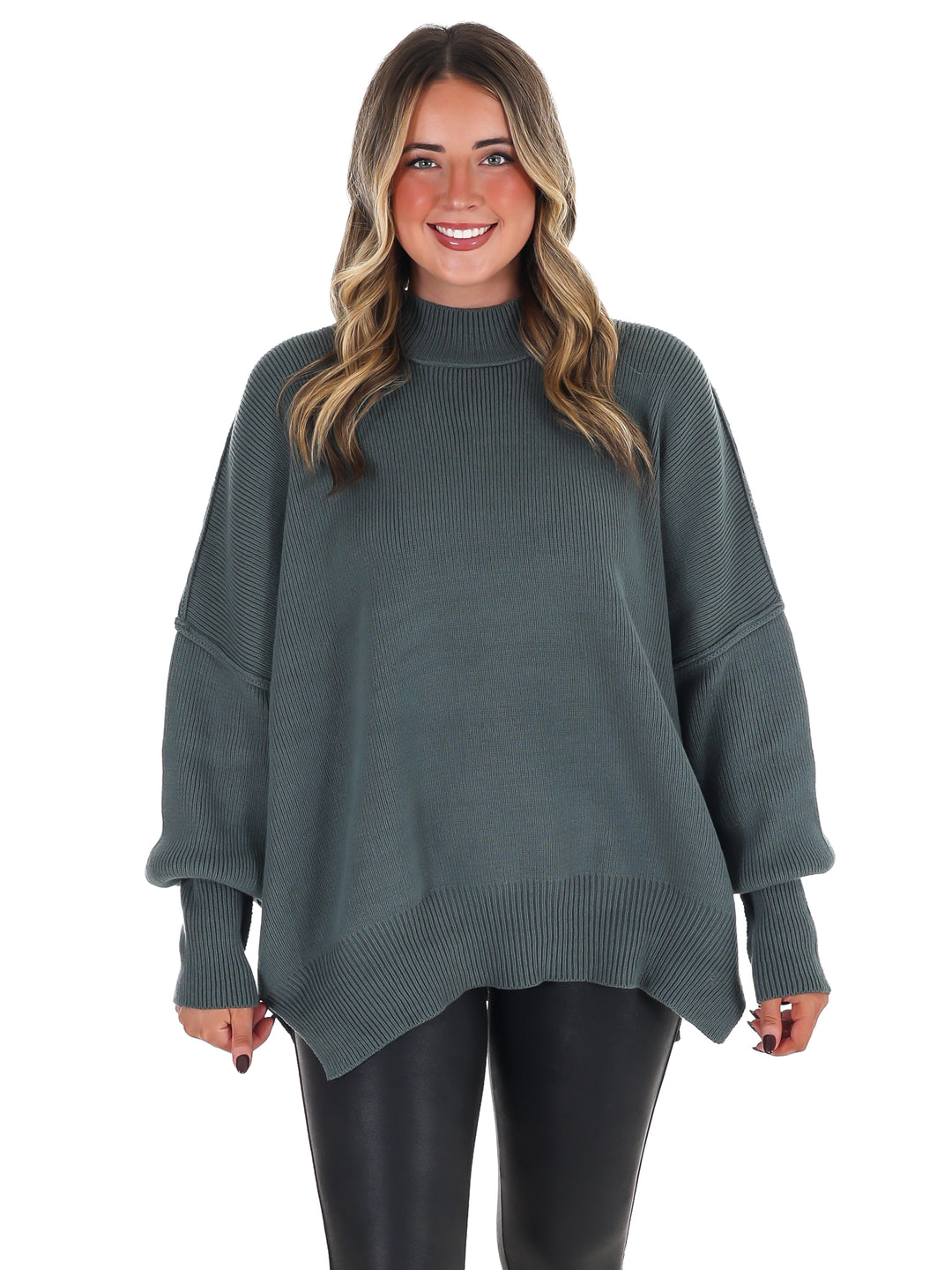 Easy Oversized Ribbed Sweater Doorbuster