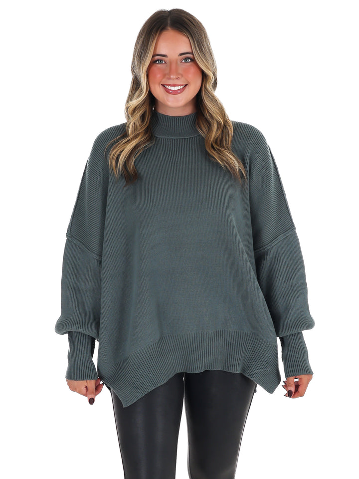 Easy Oversized Ribbed Sweater Doorbuster