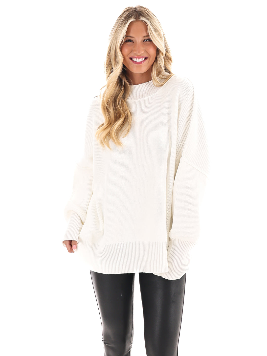 Easy Oversized Ribbed Sweater