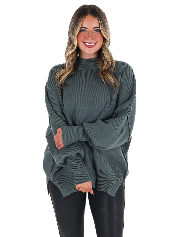 Easy Oversized Ribbed Sweater Doorbuster