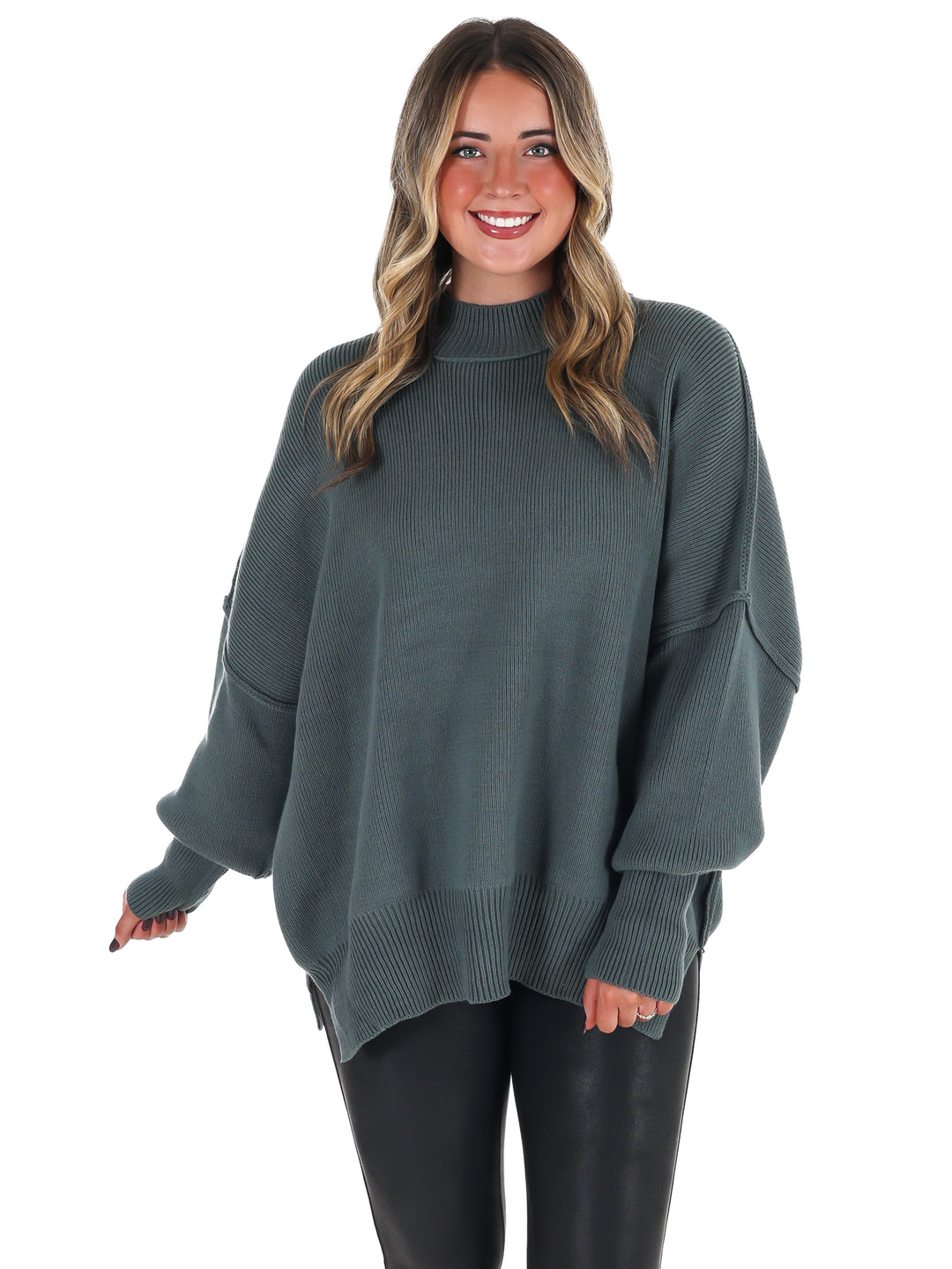 Easy Oversized Ribbed Sweater Doorbuster