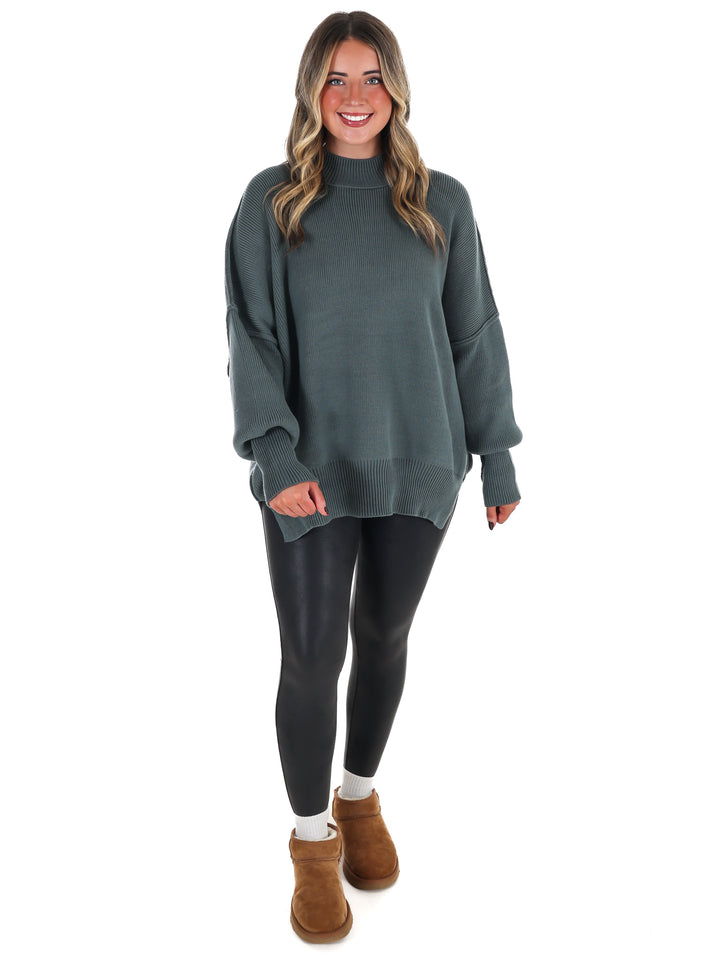Easy Oversized Ribbed Sweater Doorbuster