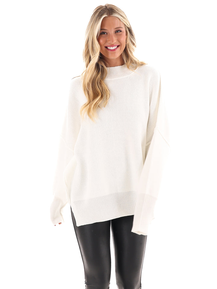 Easy Oversized Ribbed Sweater