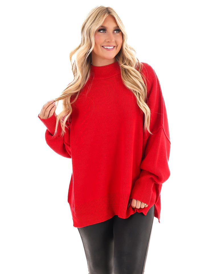 Easy Oversized Ribbed Sweater