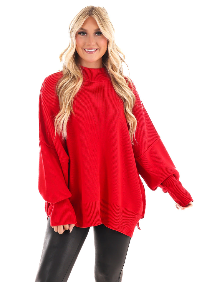 Easy Oversized Ribbed Sweater