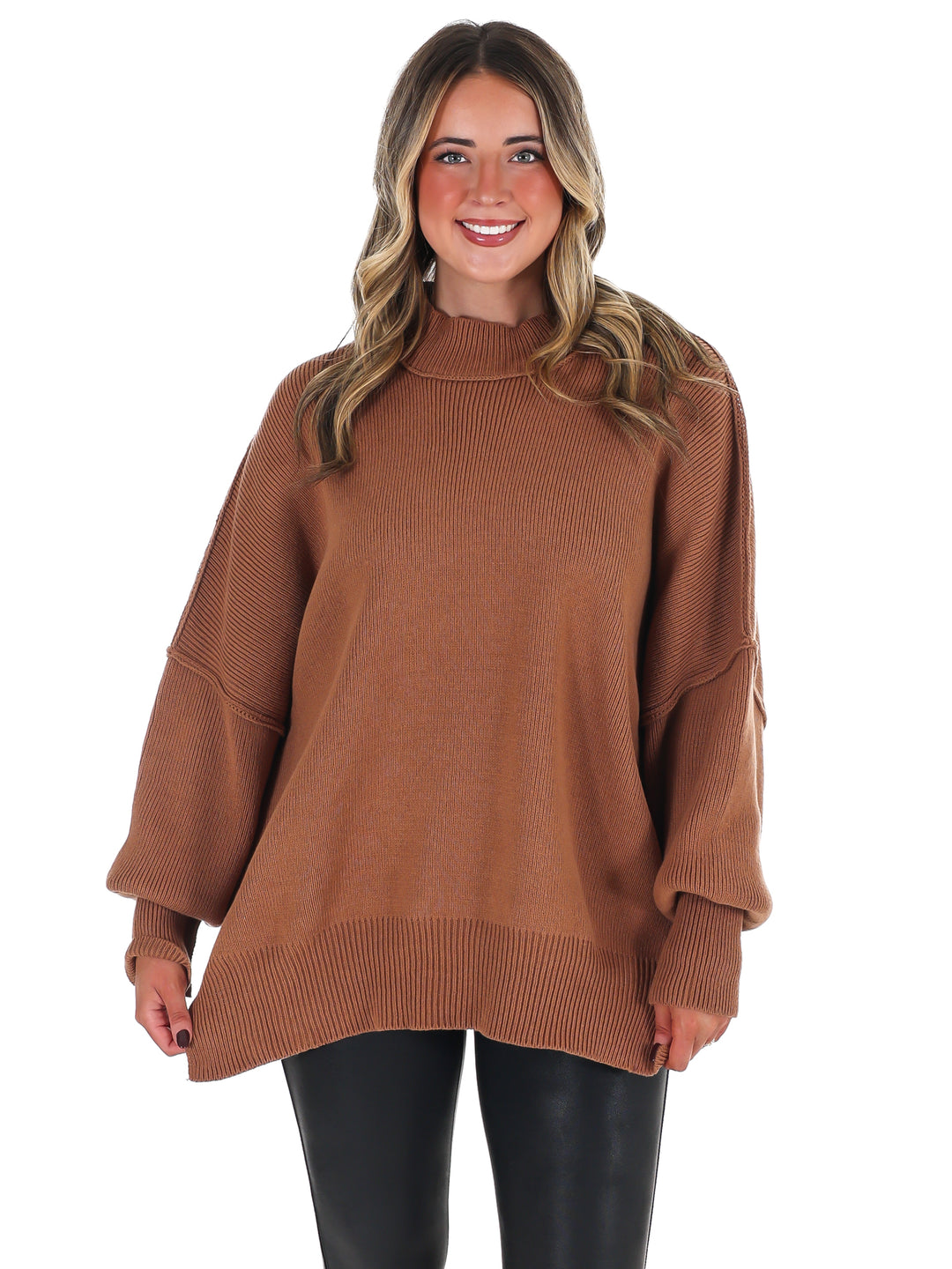 Easy Oversized Ribbed Sweater Doorbuster