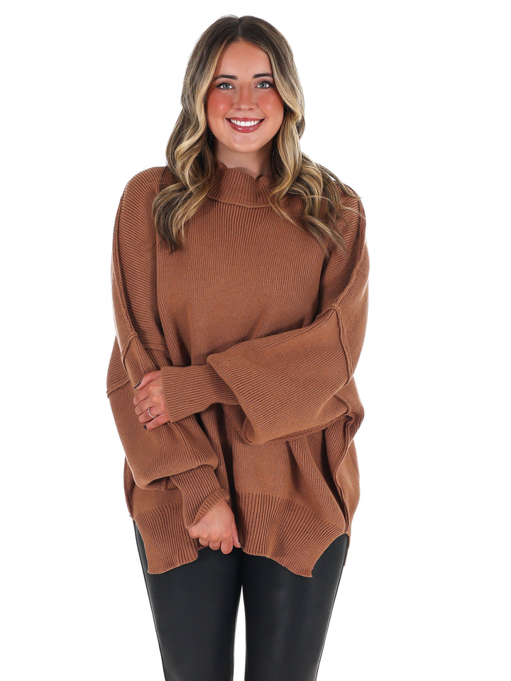 Easy Oversized Ribbed Sweater Doorbuster