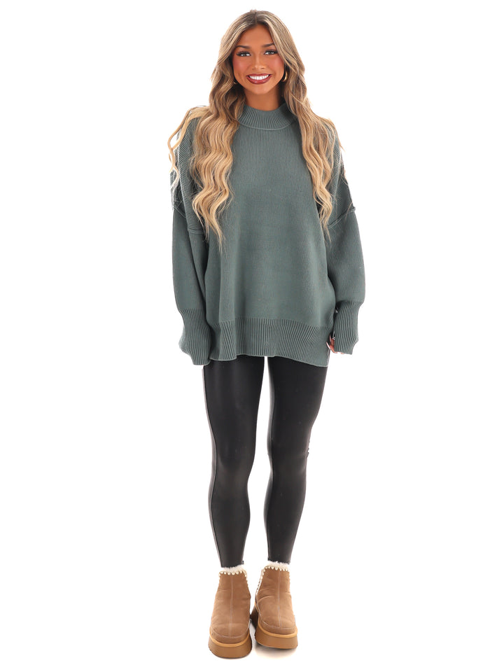 Easy Oversized Ribbed Sweater