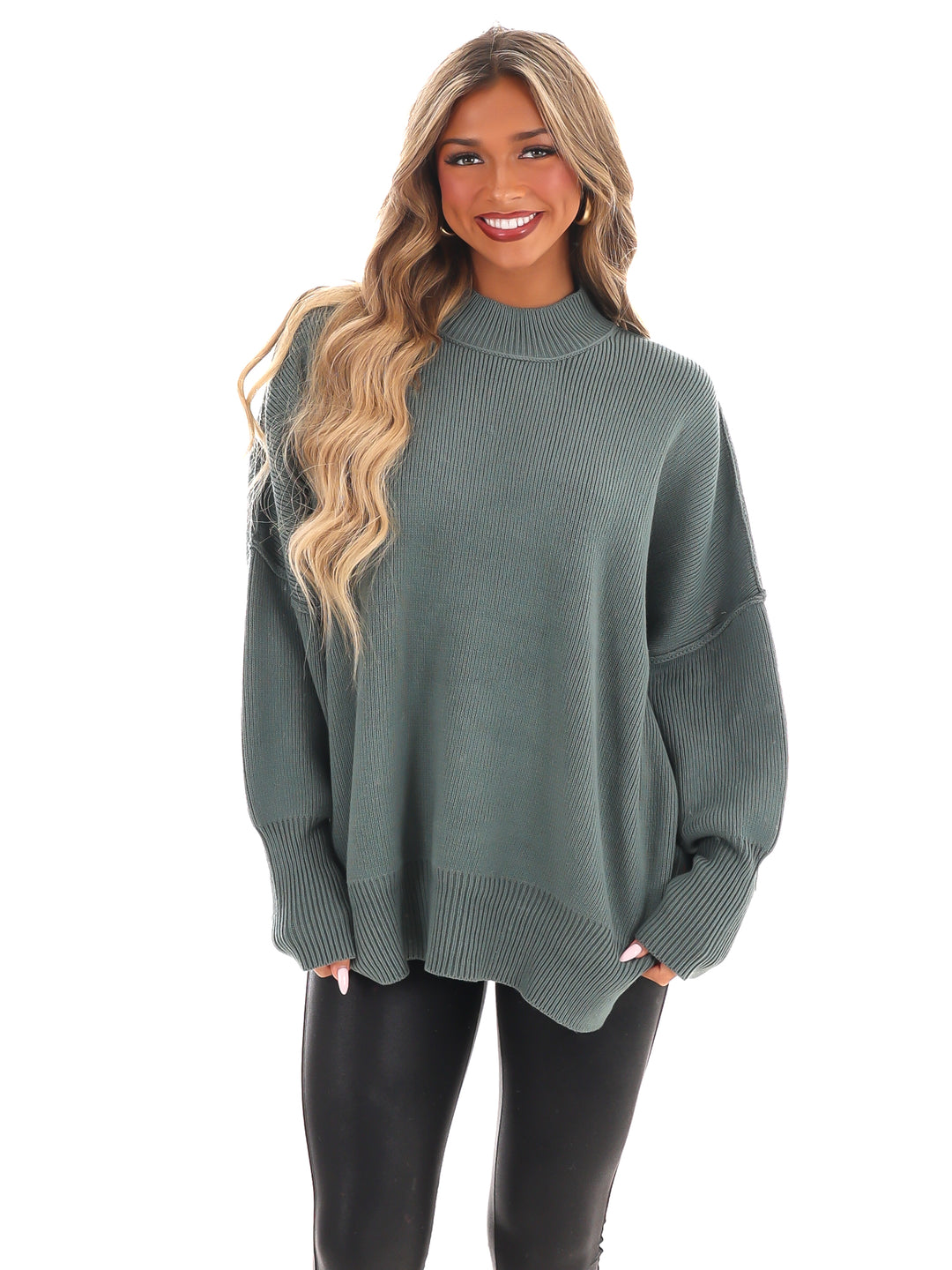 Easy Oversized Ribbed Sweater