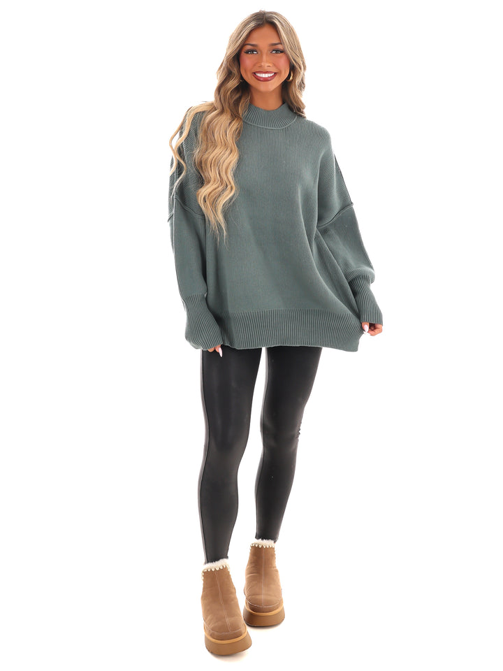 Easy Oversized Ribbed Sweater