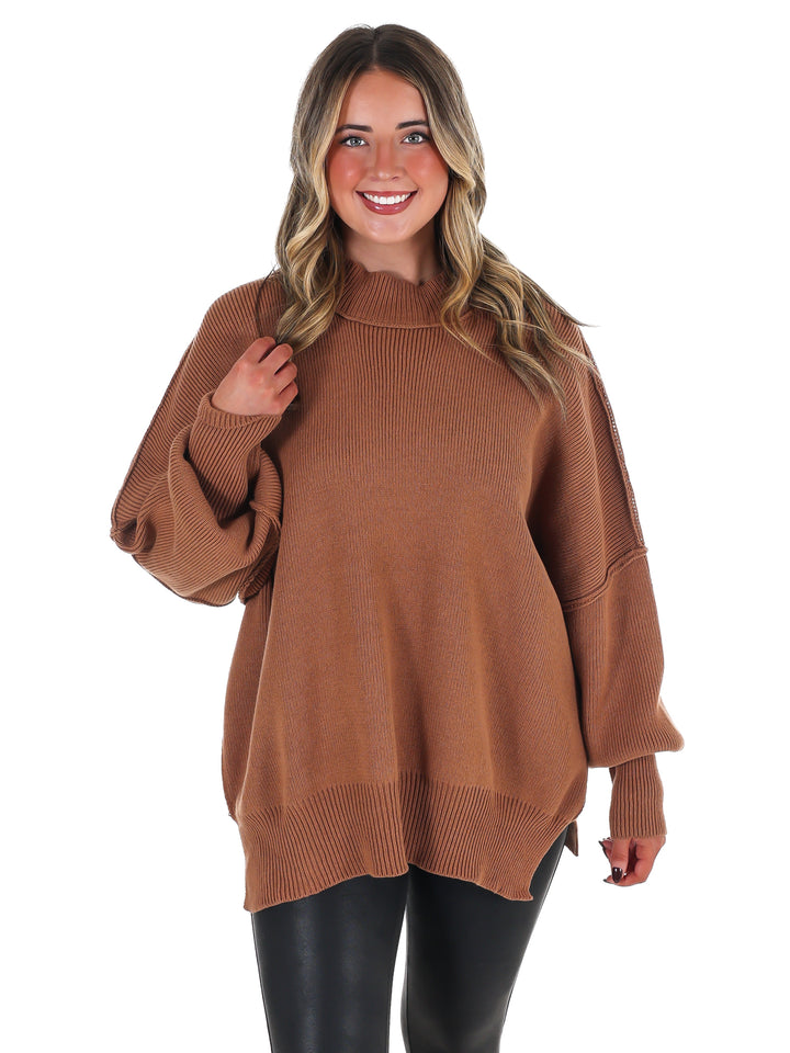 Easy Oversized Ribbed Sweater Doorbuster