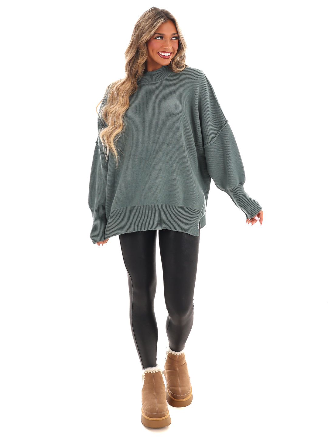 Easy Oversized Ribbed Sweater