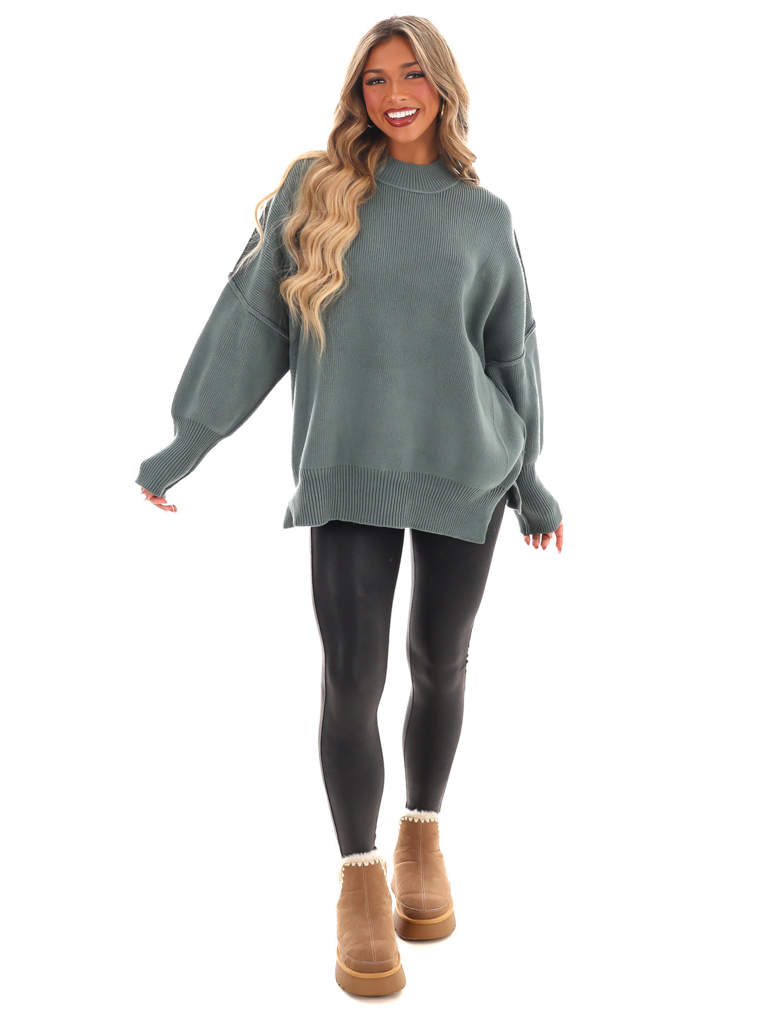 Easy Oversized Ribbed Sweater